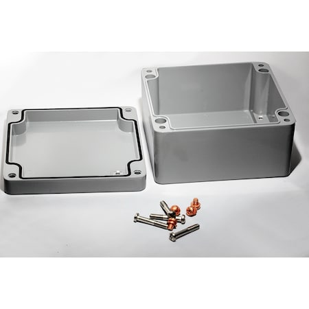 Diecast Aluminum Enclosure, NEMA 4X/6, 1590Z160 Painted, RAL7001 Gray